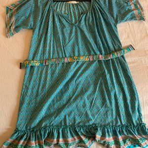 Mediterranean blue dress in small